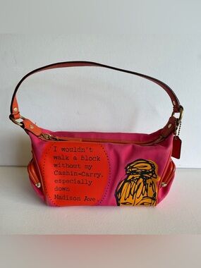 Coach Cashin-Carry Madison Avenue Pink Orange Mini Handbag